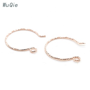Wuqie Thời Trang Bạc 925 Phát Hiện Trang Sức Hình Bán Nguyệt <span class=keywords><strong>Hoop</strong></span> Earring Hooks Cho DIY Jewelry Làm Các Loại Của Bông Tai Móc - Product Image 3