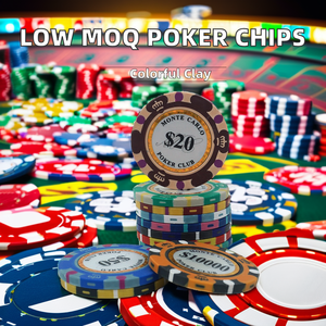 Precio barato 10g o 14g 40mm Monte Carlo Fichas de póquer de arcilla de tres tonos con bajo MOQ Cerámica personalizada y logotipo - Product Image 5