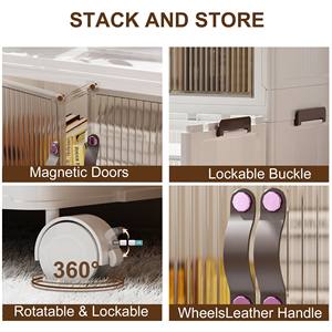 أدراج تخزين بلاستيكية منزلية حديثة قابلة للفصل ومتعددة الوظائف، منظم ألعاب ووجبات خفيفة قابل للطي للخزانة وغرفة المعيشة والسرير - Product Image 3