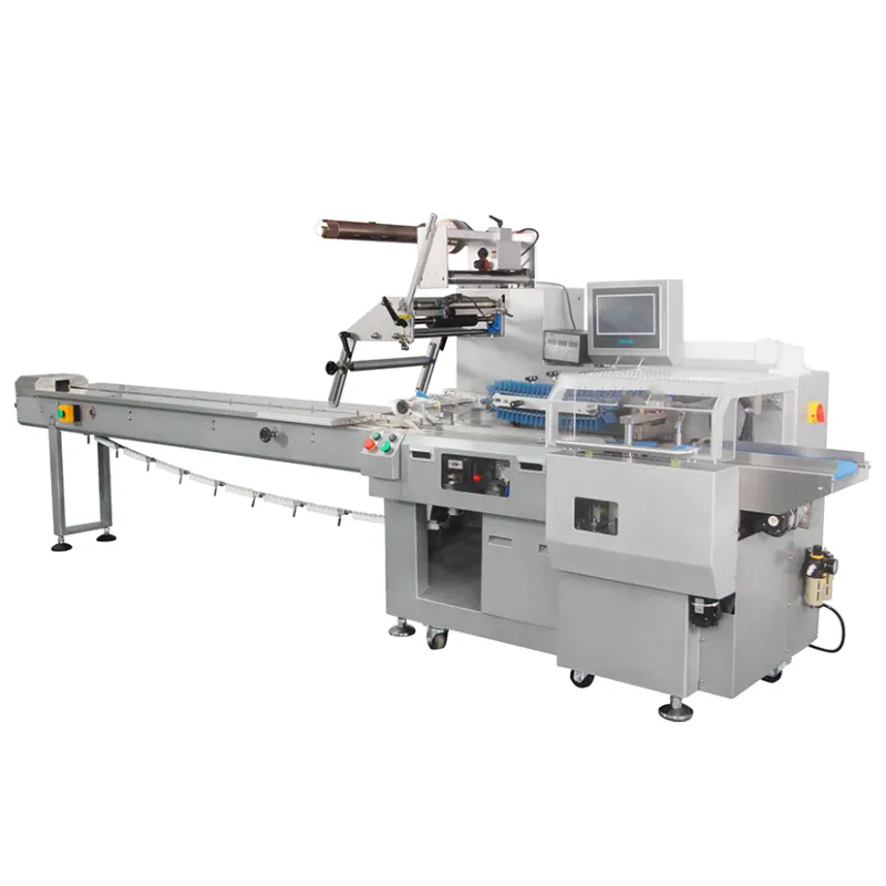 Reciprocating Pillow Packaging Machine Vegetable Food Mask Packaging Machinery