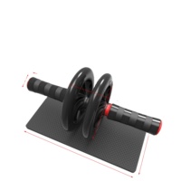Roue abdominale à double roulement pour exercices à domicile et en salle de sport