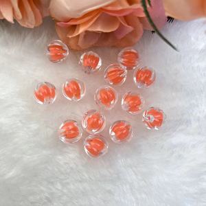 Perles acryliques en forme de citrouille de 12 mm, couleur intérieure, de la marque Aomiao's Mystery, pour la création de bracelets, colliers et accessoires de coiffure DIY. - Product Image 2