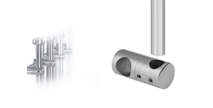 Nhà Máy Giá Satin Vòng Vuông Ống Nối Lan Can Thanh Chủ Thép Không Gỉ Phụ Kiện Inox - Product Image 5