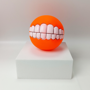 Fabrika Çıkışı Komik Evcil Hayvan Diş Desenli Toplar Sesli Köpek Oyuncakları Isırmaya Dayanıklı Dayanıklı Eğitim Çiğneme Oyuncağı Vinil Çevre Dostu - Product Image 6