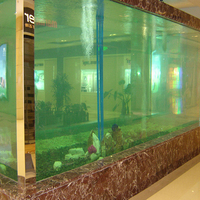 Tailles multiples Nouveau produit Vente à chaud Design unique Mur d'aquarium en acrylique personnalisé