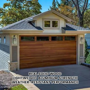 <span class=keywords><strong>Porte</strong></span> <span class=keywords><strong>de</strong></span> <span class=keywords><strong>garage</strong></span> <span class=keywords><strong>sectionnelle</strong></span> automatique LIXON DOOR en bois massif, isolation thermique, design moderne pour usage résidentiel, <span class=keywords><strong>moteur</strong></span> silencieux - Product Image 1