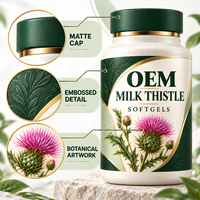 Gélules de Chardon-Marie : Complément Herbal en Capsules, OEM, ODM, Étiquette Privée, Étiquette Personnalisée pour Bouteille, Faible MOQ, Vente en Gros