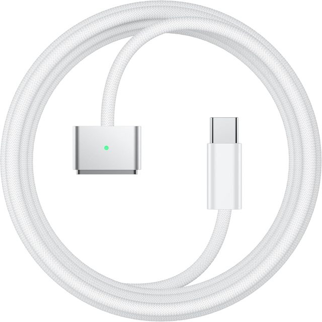 Magnetic USB-C to USB-A 140W 5A Fast Charging Cable with Nylon Braid for MacBook Pro Computer