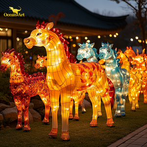 Proveedor de Faroles, Faroles de Seda Impermeables con Certificación CE, Luces LED para Decoraciones de Diwali y Acción de Gracias - Product Image 4