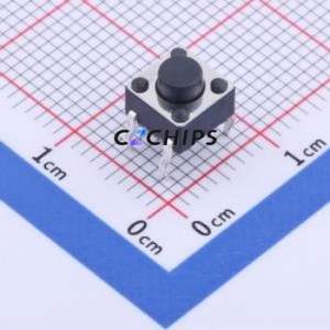 K2-6639DP-C3SW-04 Tactile Switch Through hole Component (THT)-4P,6x6mm Switch 1.8N Through Hole 6mm 6mm - Product Image 1