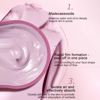 Masque facial naturel de spa de salon de beauté professionnel de marque privée masque doux éclaircissant à la rose centella masque facial à la poudre