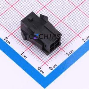 43020-4R Housing (Wire-to-Board / Wire-to-Wire) P=3mm Connector ( Jack Structure: 2x2P )( Pitch: 3mm )( Row Spacing: 3mm ) - Product Image 1