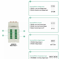 Medidor de Energía Monofásico para Riel DIN Acrel ADW310-HJ-D16/WF con Comunicación WiFi y Protocolo MQTT para Ciudad Inteligente