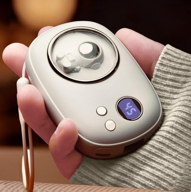 10000Mah USB Power Bank, Portable Electric Pocket Hand Warmer Digital Display Flashlight Christmas Gift Hand Warmer