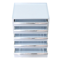 Armoire à outils portable en acier avec 5 tiroirs, verrouillable, OEM OBM, capacité de charge de 300 kg, stockage 3 ans