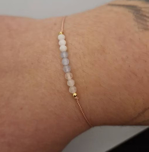 Zooying Healing Crystal Cadena ajustable Cuarzo Rosa Aguamarina <span class=keywords><strong>Piedra</strong></span> lunar <span class=keywords><strong>Fertilidad</strong></span> Cristales Pulsera para regalo <span class=keywords><strong>de</strong></span> mamá - Product Image 5