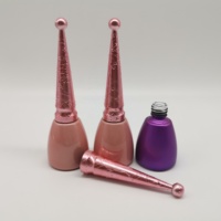 Emballage de vernis à ongles en gel personnalisé populaire de 10 ml et 15 ml, flacon en verre de luxe