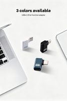 Convertidor de Datos DC de 240W, Nuevo, de Aleación de Aluminio, Tipo-C Macho a USB C Hembra, Adaptador 80G 8K USB4.0, Carga Rápida para Teléfono Móvil y Portátil