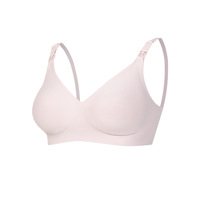 Soutien-gorge d'allaitement et de maternité grande taille, tricoté, respirant, anti-affaissement, bonnet 3/4, sans armatures, une pièce, fin, pour l'été et le quotidien