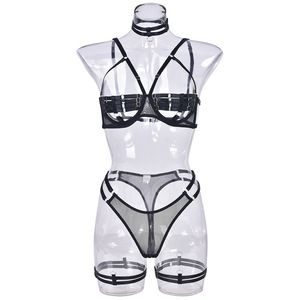 Sexy donna blu reale Lingerie erotico tutina trasparente con <span class=keywords><strong>pizzo</strong></span> e ricamo decorazione taglia libera intimo biancheria intima - Product Image 5