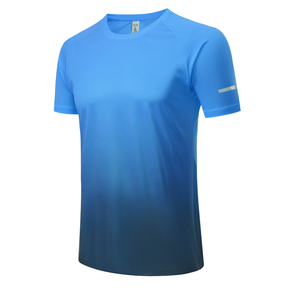 T-shirt de course professionnel à manches courtes en tissu respirant, léger, doux pour la peau, évacuant l'humidité et à séchage rapide - Product Image 5