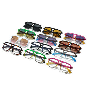 نظارات شمسية مربعة بجسر مزدوج موديل 2025، حماية UV400، إطار كامل، تصميم عصري متعدد الاستخدامات، نظارات للسائقين للرجال والنساء، للاستخدام الخارجي 6270 - Product Image 2