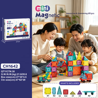 Ensemble de blocs de construction magnétiques éducatifs STEM DIY 2026, tuiles magnétiques de 3,75 cm et 7,5 cm, jouets de construction créatifs pour enfants