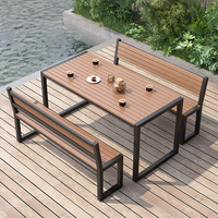 Ensemble table et chaises de balcon en fer forgé, moderne et simple, résistant à l'eau et aux UV, multifonctionnel, pour jardin et loisirs
