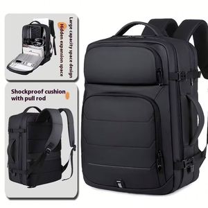 <b>Large</b> Capacity Travel Backpack for <b>Men</b> Women Multifunction <b>Bag</b> Luggage USB Charging Casual Expandable 17 Inch Laptop Backpacks - Product Image 2