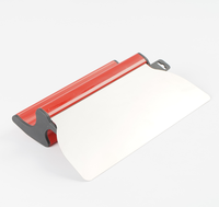 Spatule à lisser durable en acier inoxydable de 0,4 mm d'épaisseur avec lame traitée thermiquement et manche en plastique