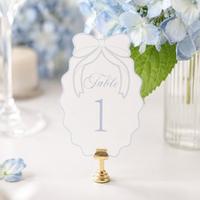Porte-numéro de table ovale ondulé pour mariage, banquet, fête, baby shower, décoration de nom de place, mignon, multicolore, vente en gros, en vrac