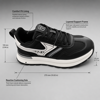 Chaussures de sport athlétiques pour hommes YIDA, légères, semelle souple amortissante, résistantes à l'usure, pour la course à pied et la marche en plein air