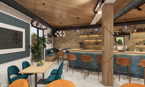 Bar à cocktails de style luxe Mobilier d'intérieur design personnalisé Pub vitrine comptoir vitrine de bar en bois - Product Image 3