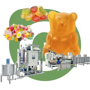 Jelly Bean Sweet Make Selling Machine For Jelly Supplement Gelatin Gummy Candy Production Full Line