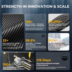 ไม้เฟลคเกิล Dura Edge ระดับมืออาชีพ,ไม้ปิงปองแบบคาร์บอนแกรไฟต์คุณภาพสูงปรับแต่งได้เอง - Product Image 5