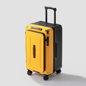 <span class=keywords><strong>Valise</strong></span> de voyage rigide en PC de luxe durable à ouverture frontale avec roues pivotantes à 360 degrés, serrure TSA, port de charge USB, personnalisable OEM - Product Image 6