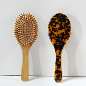 <span class=keywords><strong>แปรง</strong></span>หวีผมแบบเข็มด้ามไม้ไผ่สำหรับใช้ในบ้านหวีป้องกันไฟฟ้าสถิตย์เบาะอากาศทรงรีรีแบบ2025ใหม่ออกแบบได้ตามที่ต้องการ - Product Image 4