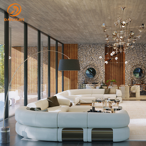 Canapé de salon de luxe sur mesure, vente chaude du fabricant, nouveau design italien, canapé modulaire, meubles de salon de luxe - Product Image 2