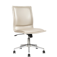 Chaises de bureau moderne pivotante en cuir blanc, 1 pièce, meilleures ventes