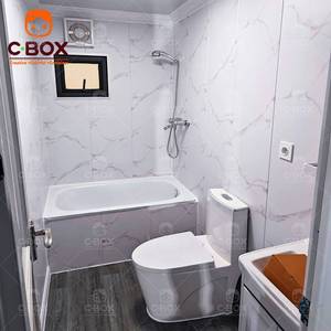 Casa Contenedor Expandible Prefabricada Cbox de Instalación Rápida, Casa Móvil Portátil Tipo Villa Amarilla de 40 pies con Dormitorio para Campamentos - Product Image 6