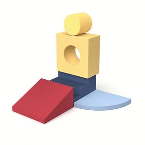 Jouets d'empilage éducatifs et sécurisés avec formes géométriques, blocs de jeu souples pour grimper et ramper en intérieur pour les tout-petits - Product Image 2