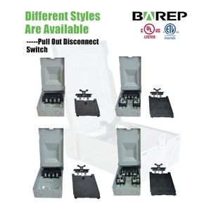 Barep 240V 60 amp thời tiết không nóng chảy AC ngắt kết nối hộp kim loại ngoài trời kéo ra công tắc an toàn cho điều hòa không khí - Product Image 4