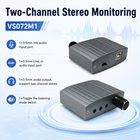 Tarjeta de Captura de Audio USB2.0 de 2 Canales, 48KHz, Entrada de Micrófono, Salida Estéreo con Interruptor de Monitor, Sin Controlador UVC, para Grabación de Podcasts