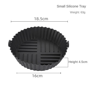 Xuanjuan Round Air Fryer Silicone Spatula-Dishwasher & Oven Safe Sustainable <b>Bakeware</b> for Kitchen Use - Product Image 2