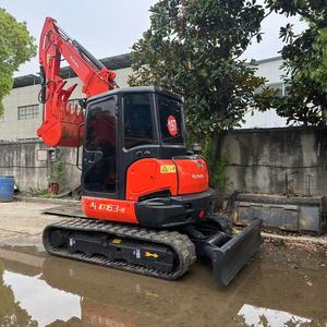 Mini-excavatrice sur chenilles d'occasion Kubota KX163-5 à bas prix avec moteur et pompe pour la production agricole 5 tonnes 163 Kx163 - Product Image 5