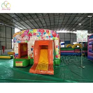 Happy Party Jumping Castle Castillo hinchable de PVC con tobogán frontal en alquiler - Product Image 2