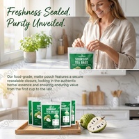 AegleWell Sachets de thé aux feuilles de corossol pur, sans additifs ni arômes artificiels, sachet refermable, boisson à base de plantes bien-être pour le soutien immunitaire