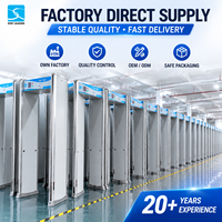Détecteur de métaux de sécurité aéroportuaire durable à 18 zones XLD-E1 Scanner corporel pour une utilisation en intérieur et en extérieur