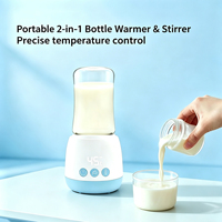 Nouvelle conception, 4 réglages de température, modulateur de lait pour bébé, batterie au lithium intégrée, version rechargeable