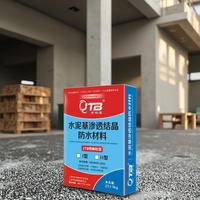 Revêtement d'étanchéité perméable cristallin à base de ciment acrylique Green Yang Modern, garantie 5 ans pour murs extérieurs et parkings